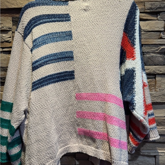 Daily Practice by Anthropologie Racing Flags Cardigan Sweater Size Medium - Picture 7 of 7